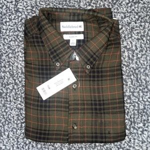 Brand new Saddlebred long sleeved button up dress shirt